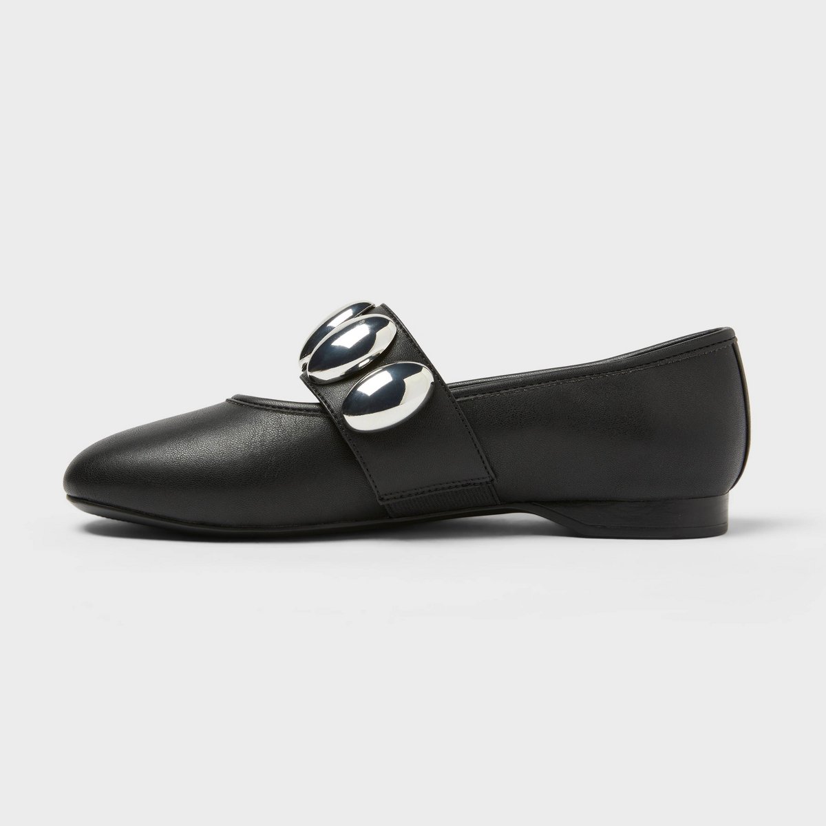 Обувь A New Day Women’s Genevieve Oversized Dome Stud Mary Jane Flats with Memory Foam Insole – A New day™ Black 5 — фото 2