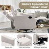Whisen Modern Upholstered Rocker Glider Recliner Chair - 3 of 4