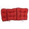 Blazing Needles, 20-inch by 42-inch Spun Polyester Solid Outdoor Tufted Chair Cushion - 2 of 2