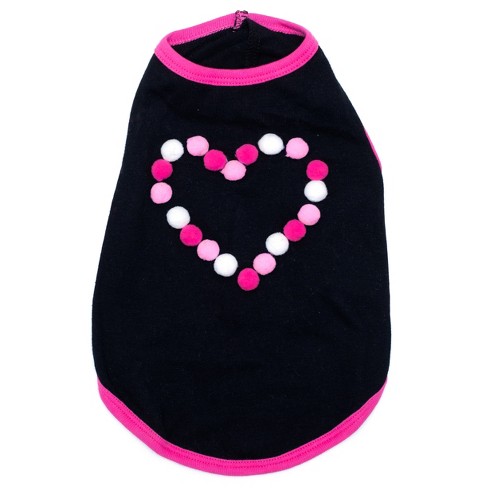 The Worthy Dog Pom Pom Heart Dog Tee - image 1 of 2