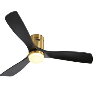 BestParts 52" Low Profile Ceiling Fan with Remote Control & 3 Solid Wood Blades - 1 of 4
