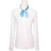 INSPIRE CHIC Women's Gradient Color Chiffon Small Square Colorful Lightweight Soft Sheer Ruffle Scarves 1Pc - 2 of 4
