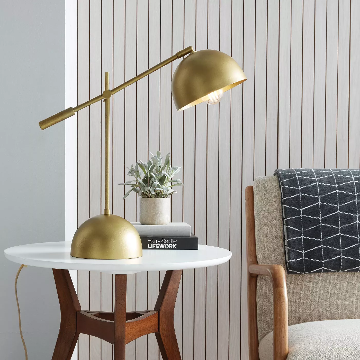 Metal Dome Task Table Lamp (Includes Energy Efficient Light Bulb) + Leanne Ford  - Project 62