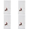 Saro Lifestyle Table Napkins With Embroidered Rooster Design (Set of 4) - 3 of 4