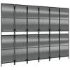 vidaXL Room Divider 6 Panels Black Poly Rattan - 4 of 4