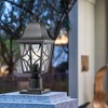 Maggift Outdoor Wall Lights Lamp Post Light Fixture, Waterproof Aluminum Housing with Glass, Black, 7.50"*7.50"*20.20" - image 4 of 4