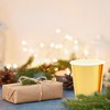 Sparkle and Bash 50 Pack Gold Foil 9oz Paper Cups for Hot Drinks, Party Supplies, Weddings, Bridal Showers - 4 of 4