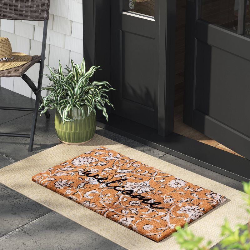 2&#39;6&#34;x4&#39;2&#34; Natural Woven Rectangular Braided Outdoor Accent Rug Heathered Cream - Threshold&#8482;, 3 of 9