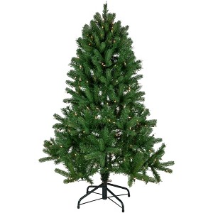 Northlight 4' Pre-Lit Sierra Noble Fir Artificial Christmas Tree, Clear Lights - 1 of 4