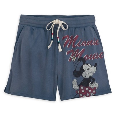 Women's Disney Minnie Mouse Fleece Shorts - Blue - Disney Store