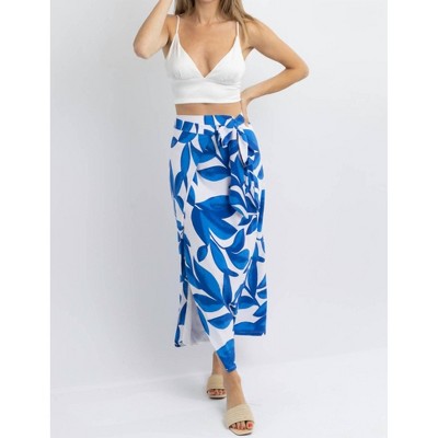 Women's EXTRA-TROPIC WRAP MIDI SKIRT - Fore