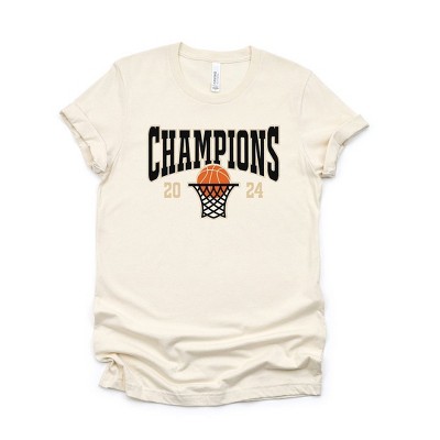 Simply Sage Market Women's College Basketball 2024 Champions IN Short Sleeve Graphic Tee