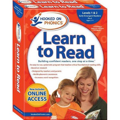 Hooked on Phonics Learn to Read - Levels 1&2 Complete, 1 - (Learn to Read Complete Sets) (Paperback)