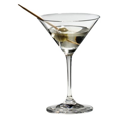 Joyjolt Black Swan Stemmed Martini Glasses - Set Of 2 Premium Crystal  Glassware, 10.5 Oz : Target