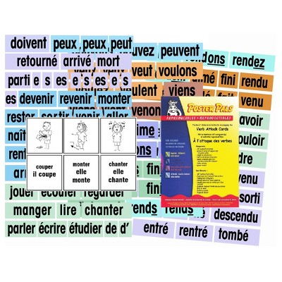 Poster Pals Verb Attack Card Set, French