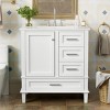 Bathroom Vanity with Sink Combo, Solid Wood Freestanding Cabinet with Drawers & Soft-Close Doors, Modern Storage Vanity Set-Maison Boucle - 2 of 4