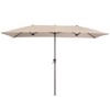 Sonkuki 11x7Ft Double-Sided Patio Umbrella with Large Canopy Outdoor Table Umbrella for Garden, deck and pool - 2 of 4