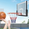 Costway 18" Basketball Rim with Double Springs & All Weather Net for Indoor & Outdoor Black/Orange - 4 of 4