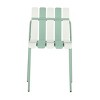 Modern Armless Outdoor Chair with Sturdy Metal Legs, All-Weather Patio Accent Seating for Porch, Garden or Balcony-The Pop Home - 4 of 4