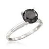 Ross-Simons 2.00 Carat Black Diamond Solitaire Ring in 14kt White Gold - 4 of 4