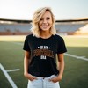 Simply Sage Market Women's  In My Football Era - Maroon Short Sleeve Graphic Tee - 2 of 4