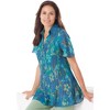 Woman Within Plus Size Blouse In Crinkle Georgette - 3 of 4