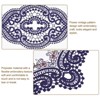 Unique Bargains Polyester Flexible Embroidery Vintage Pattern Washable Table Place Mats 2 Pcs - 3 of 4