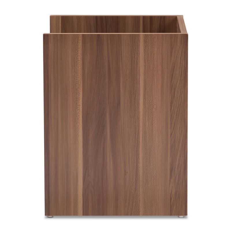 Vanda Modern and Contemporary Two - Tone Wood 1 - Drawer Nightstand - Brown - Baxton Studio, 5 of 9