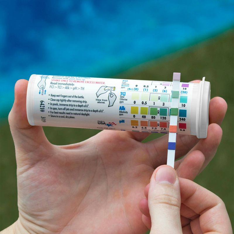 Poolmaster Smart Test 6 Way Swimming Pool and Spa Water Test Strips - 50pc, 2 of 7