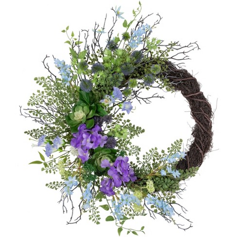 Elegant Meadow Flowers Spring Wreath - Wreaths Unlimited