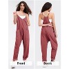 EXLURA Womens Casual Summer Jumpsuits Denim Trendy Fashion Overalls with Pockets - 2 of 4