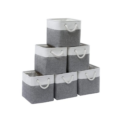 Vtec Trading Large Organizing Fabric Storage Bins SET OF 6