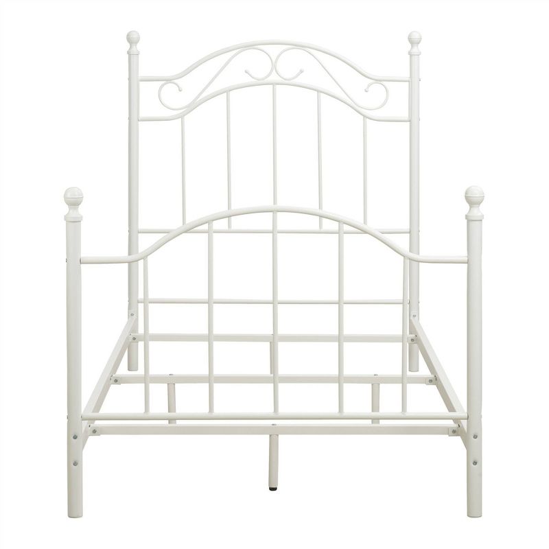 Twin Rozella Metal Bed White - Dorel Living, 3 of 7