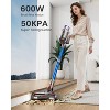 Itopfox Cordless Vacuum Cleaner, 50KPa 600W 65Mins, Anti-Tangle Self-Standing Stick with Scented Tablet, Upgraded Dust Cup Scraping for Carpet/Floors - 2 of 4