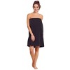 TowelSoft Women's Premium Terry Cotton Spa Wrap -Black, One Size - 2 of 4