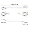 Unique Bargains Metric CR-V 12 Point 45° Offset Double Box End Wrench - 2 of 4