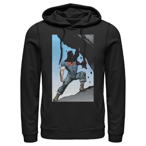 Men's Superman Strongest Hero Pose Pull Over Hoodie - 1 of 3