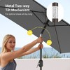 Sonkuki 6.5 FT Outdoor Patio Umbrella Market Table Umbrella With a Crank for Garden, Deck and Pool - 4 of 4
