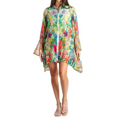 Women's Island Girl Button Front Cover Up - La Moda Clothing