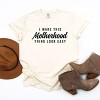 Simply Sage Market I Make This Motherhood Thing Look Easy Garment Dyed Tee - 2XL - Ivory - 3 of 4