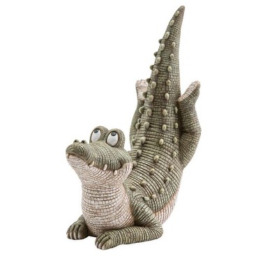 Wind & Weather Yoga Alligator Garden Statue