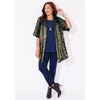 Catherines Women's Plus Size In-Vogue Velvet Duster - 3 of 4