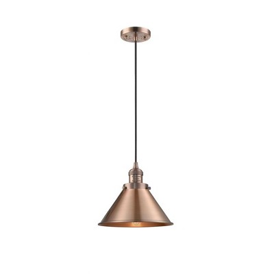 Briarcliff - 1 Light Cord Hung Mini Pendant In Traditional Style-8 Inches Tall and 10 Inches Wide
