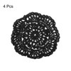 Unique Bargains Cotton Embroidered Lace Vintage Coasters 4 Pcs 3.94" - 3 of 4