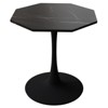 TROPOW 31.50" Modern Octagonal Coffee Table, Mid-Century Style Tulip Dining Table, Marble Coffee Tables for Reception Room , Easy to Clean - 4 of 4