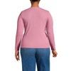 Lands' End Women's Drapey Rib Skimming Long Sleeve Henley - 2 of 3