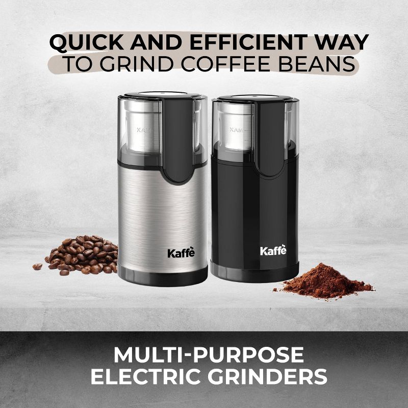 Electric Coffee Blade Grinder/Cleaning Brush with Removable 4.5oz Cup Stainless Steel, 4 of 6