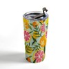 Cat Coquillette Grapefruit Blooms Mint Palette 20 oz Stainless Steel Travel Mug - Deny Designs - 4 of 4