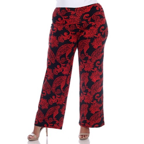 Women's Plus Size Solid Palazzo Pants 