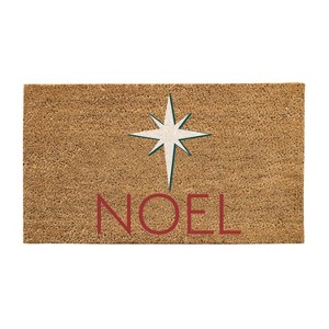 30" x 18" Natural Coir Mat, Peace - 1 of 1